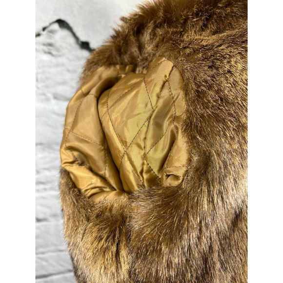 Marvin Richards denim faux fur lined jacket button up womens size S - Picture 7 of 11